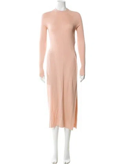 Pre-owned Peter Do Silk Long Dress In Pink