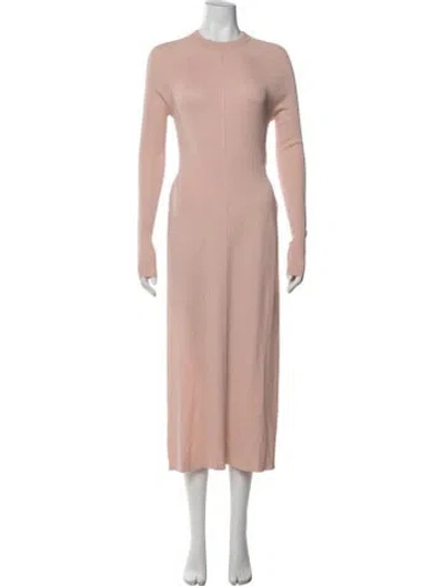 Pre-owned Peter Do Silk Long Dress In Pink