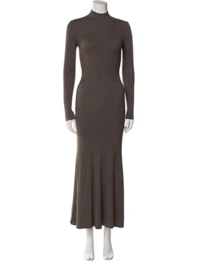Pre-owned Peter Do Silk Long Dress W/ Tags In Brown