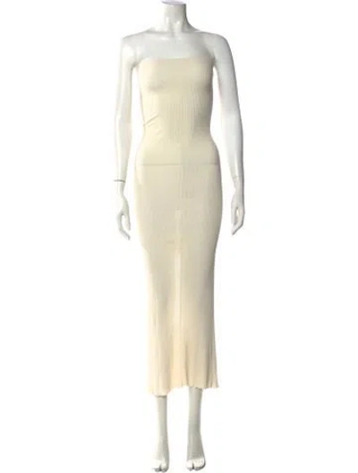 Pre-owned Peter Do Silk Long Dress In White