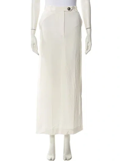 Pre-owned Peter Do Silk Midi Length Skirt In Neutral
