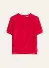 Peter Do Red Slash T-shirt In Scarlet