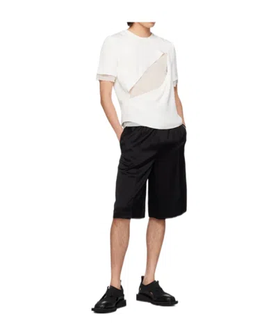 Peter Do Slash Silk Blouse In Black
