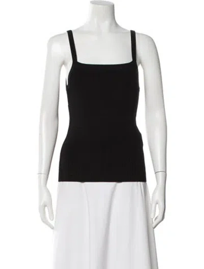 Pre-owned Peter Do Square Neckline Sleeveless Top In Black