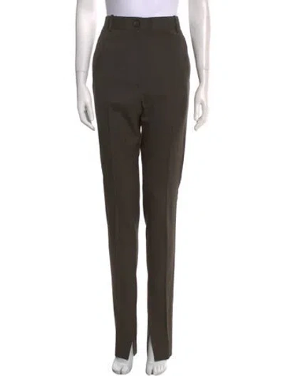 Pre-owned Peter Do Straight Leg Pants In Green