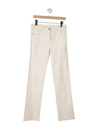 Pre-owned Peter Do Straight Leg Pants In Neutral