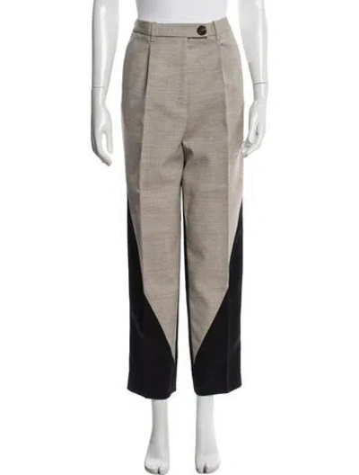 Pre-owned Peter Do Straight Leg Pants In Neutral