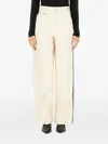 Peter Do Stripe-detail Wide-leg Jeans In Neutral