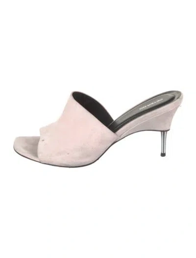 Pre-owned Peter Do Suede Sandals In Grey