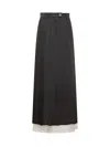 Peter Do Double-layer A-line Maxi Skirt