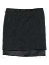 Peter Do Textured-panelled Mini Skirt In Black