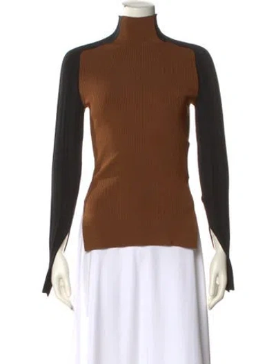 Pre-owned Peter Do Turtleneck Sweater In Brown