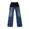 Peter Do Two Tone High Rise Straight Leg Jeans Blue Black In 34