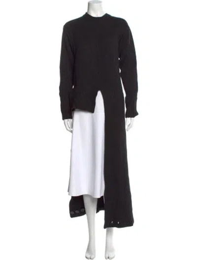 Pre-owned Peter Do Virgin Wool Crew Neck Tunic In Gray