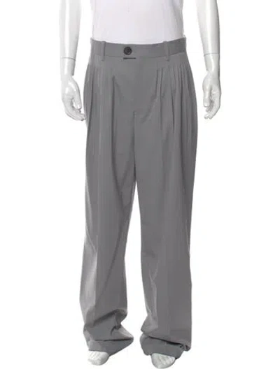 Pre-owned Peter Do Virgin Wool Dress Pants In Gray