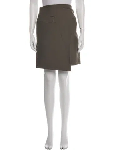 Pre-owned Peter Do Virgin Wool Mini Skirt In Purple