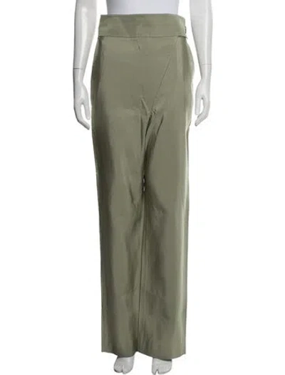 Pre-owned Peter Do Wide Leg Pants In Green