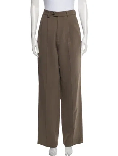 Pre-owned Peter Do Wide Leg Pants In Green