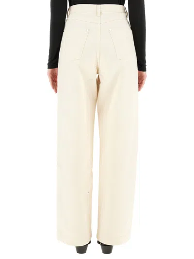 Peter Do Wide-leg Cotton Jeans In White
