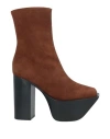 Peter Do Everyday Suede Zip Platform Booties In Brown