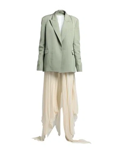 Peter Do Woman Blazer Sage Green Size 6 Viscose, Virgin Wool, Polyester