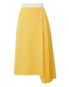 Peter Do Woman Midi Skirt Yellow Size 4 Viscose, Linen, Elastane In Yellow
