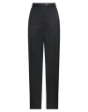 Peter Do Woman Pants Black Size M Virgin Wool, Elastane In Black