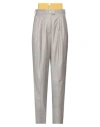Peter Do Woman Pants Light Grey Size 2 Wool In Grey
