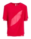 Peter Do Woman Top Red Size S Silk, Elastane In Red