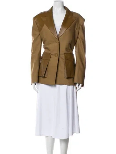 Pre-owned Peter Do Wool Blazer In Brown