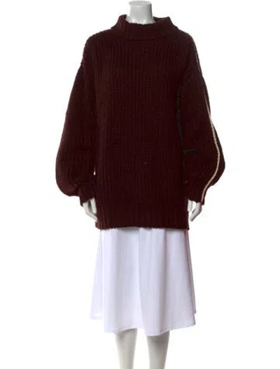 Pre-owned Peter Do Wool Mock Neck Sweater In Multi