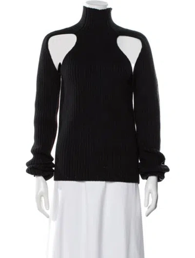 Pre-owned Peter Do Wool Turtleneck Sweater In Black