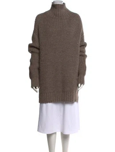 Pre-owned Peter Do Wool Turtleneck Sweater In Neutrals