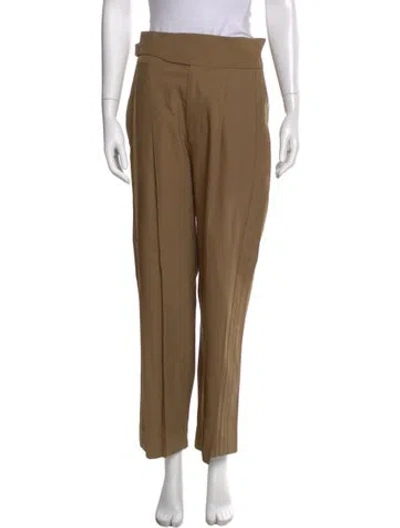 Pre-owned Peter Do Wool Wide Leg Pants In Neutral