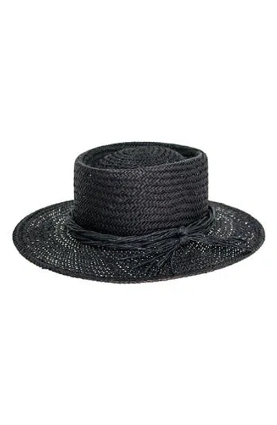 Peter Grimm Borden Straw Resort Hat In Black