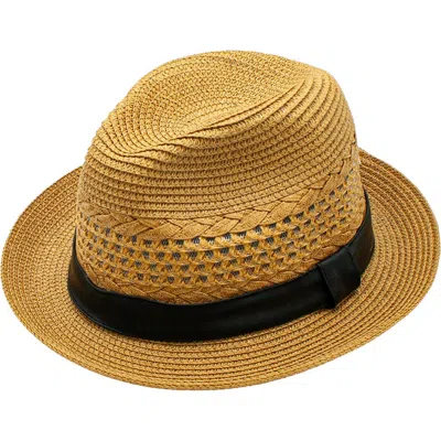 Peter Grimm Carson Straw Sun Hat In Brown