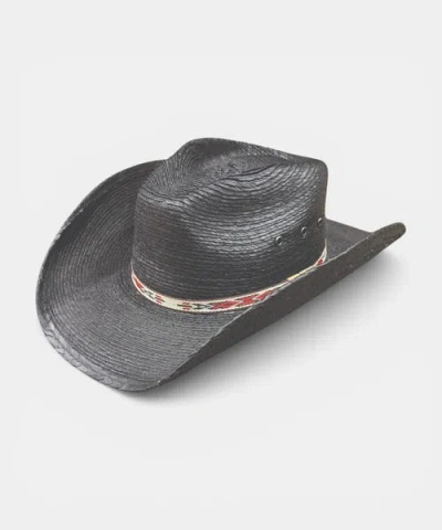 Peter Grimm Cuenca Straw Drifter In Black
