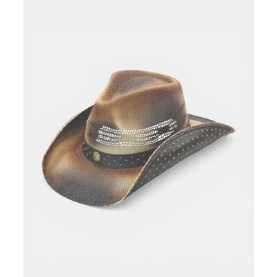 Peter Grimm Festival Straw Drifter In Brown