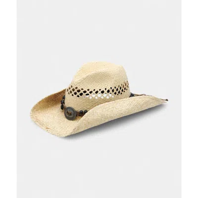 Peter Grimm Gia Straw Drifter In Tea Stain