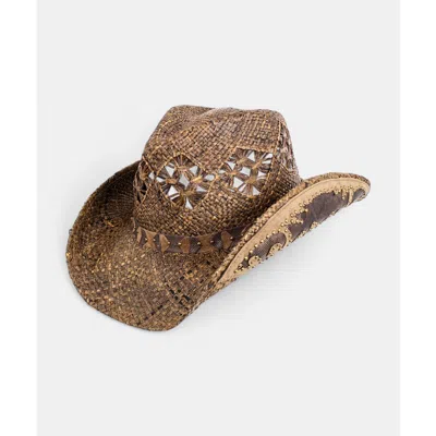 Peter Grimm Mallorie Straw Drifter In Brown