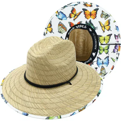 Peter Grimm Mariposa Lifeguard Straw Hat In Neutral