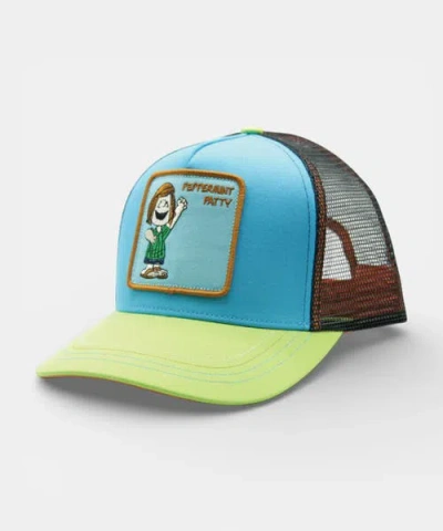 Peter Grimm Peppermint Patty Cap Trucker Cap In Blue