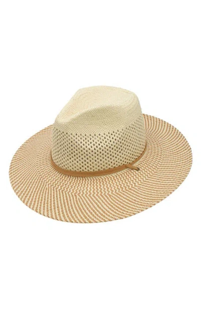Peter Grimm Peru Perforated Straw Hat In Brown