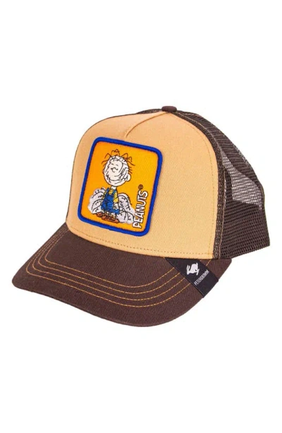 Peter Grimm Pig Pen Trucker Hat In Brown