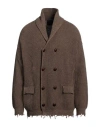 Peter Hadley Sport Man Cardigan Khaki Size Xxl Wool, Viscose, Nylon, Cashmere In Beige