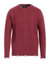 Peter Hadley Sport Man Sweater Garnet Size Xl Wool, Viscose, Nylon, Cashmere In Red