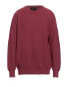Peter Hadley Sport Man Sweater Garnet Size Xxl Wool, Viscose, Nylon, Cashmere In Red