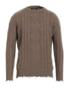 Peter Hadley Sport Man Sweater Khaki Size L Wool, Viscose, Nylon, Cashmere In Beige