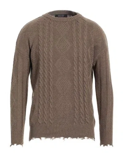 Peter Hadley Sport Man Sweater Khaki Size L Wool, Viscose, Nylon, Cashmere In Beige