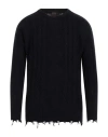Peter Hadley Sport Man Sweater Navy Size L Wool, Viscose, Nylon, Cashmere In Navy Blue